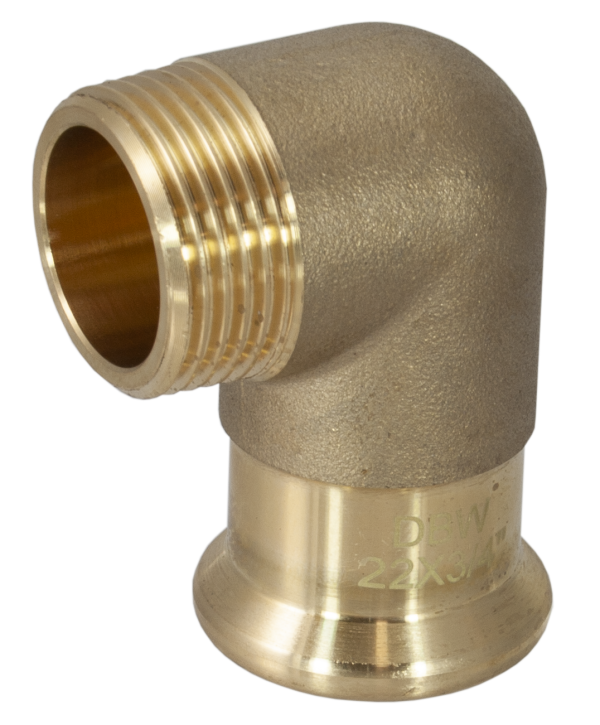 PRESS FIT MALE IRON ELBOW 90 DEGREE