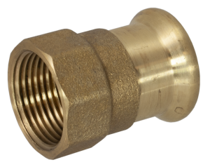 PRESS FIT FEMALE IRON STRAIGHT CONNECTOR