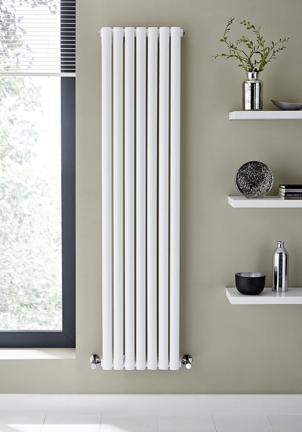 ASPEN VERTICAL SINGLE RADIATOR  -  WHITE