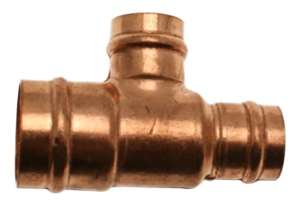 TEE ONE END & BRANCH REDUCED - SOLDER RING