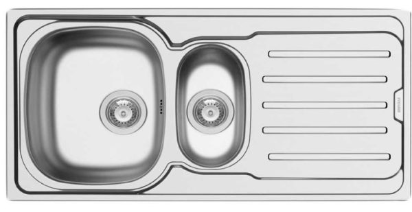 ATHENA INSET 1.5 BOWL & DRAINER 1000L X 500W X 210D